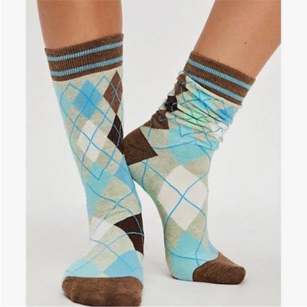 Free People Argyle Socks